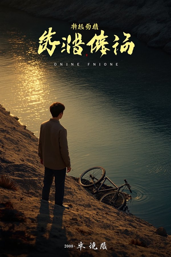 河边的夏天(2016) 河边的夏天 电影海报,哥哥失踪十年,弟弟在故乡的河里捞起他当年的自行车。
